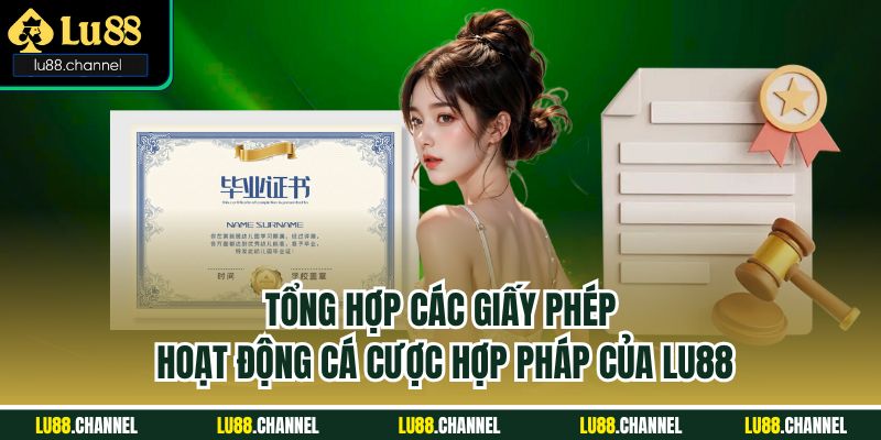 Tổng hợp các giấy phép hoạt động cá cược hợp pháp của Lu88